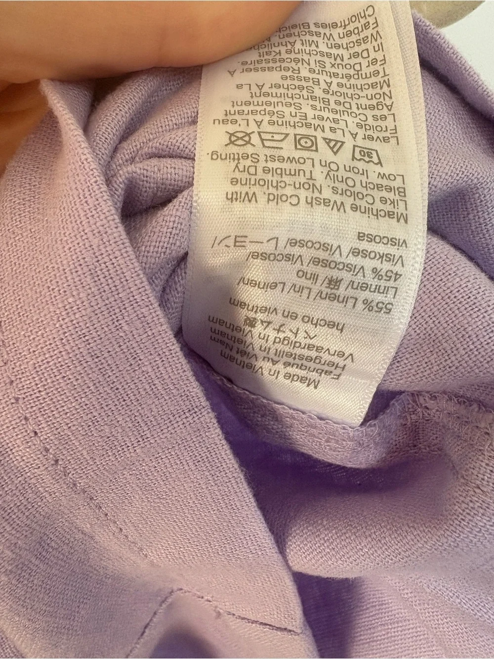 New J Crew Lilac Women’s Elastic-Waist Linen Shorts. Size LARGE